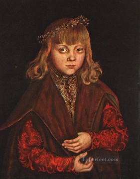  Luca Lienzo - Un príncipe de Sajonia Renacimiento Lucas Cranach el Viejo